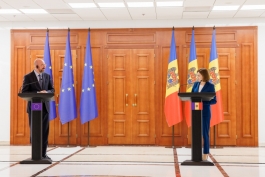 The head of state had a meeting with the President of the European Council, Charles Michel