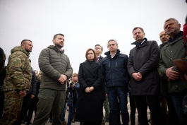 President Maia Sandu, together with President Zelenskyy and other heads of state and government, commemorated the victims of Bucea