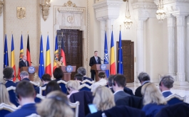 President Maia Sandu's press statement after the meeting with the President of Romania, Klaus Iohannis, and the Federal Chancellor of Germany, Olaf Scholz