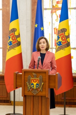 Briefing susținut de Președinta Republicii Moldova, Maia Sandu, privind Programul Național „Satul European”
