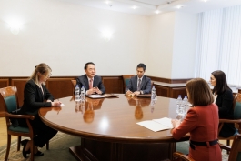 Глава государства встретилась с послом Республики Корея в Молдове Ким Хён Тхэ