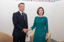President Maia Sandu, at the summit of the European Political Community: "I was happy to see the President of France, Emmanuel Macron, in Moldova again"