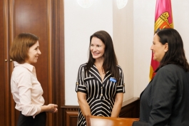 Președinta Maia Sandu s-a văzut cu Kristin Davis, Ambasadoare a Bunăvoinţei a UNHCR