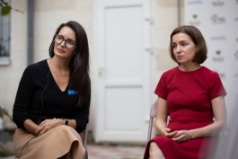 Președinta Maia Sandu s-a văzut cu Kristin Davis, Ambasadoare a Bunăvoinţei a UNHCR