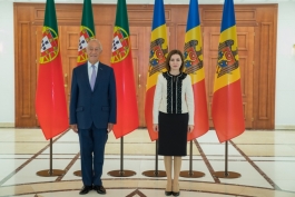 Președinta Maia Sandu l-a primit în vizită oficială pe Președintele portughez, Marcelo Rebelo de Sousa 