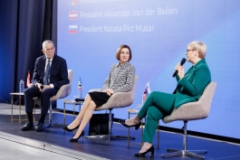Președinta Maia Sandu și Președinții Austriei și Sloveniei, au marcat Ziua Internațională a Studenților cu o discuție la USM 