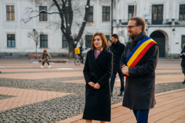 Președinta Maia Sandu, în vizită în România: „Ce vedem la Timișoara, vrem și pentru Republica Moldova”