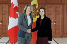 Președinta Maia Sandu a avut o întrevedere cu ministra canadiană de Externe, Mélanie Joly