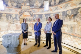 Șefa statului a participat la evenimentul de redeschidere a monumentului istoric Biserica „Adormirea Maicii Domnului” din Căușeni