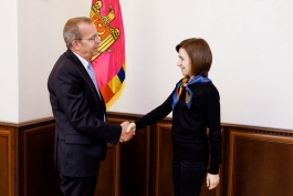 Глава государства встретилась с резидентом-координатором ООН в Молдове  Саймоном Спрингеттом