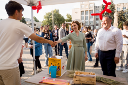 Șefa statului a vizitat orașele Ungheni și Nisporeni