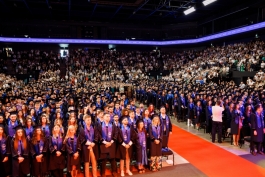 Președinta Maia Sandu a participat la ceremonia depunerii Jurământului medicului și farmacistului de către absolvenţii USMF „Nicolae Testemiţanu”