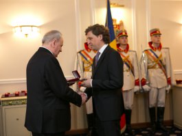 Președintele Republicii Moldova, Nicolae Timofti, a acordat distincții de stat unui grup de cetățeni