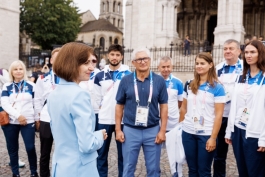 Președinta Maia Sandu le-a urat succese și noroc sportivilor moldoveni care participă la Jocurile Olimpice de la Paris