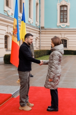 Майя Санду в Киеве: «Вместе с Украиной мы сильнее и готовы защитить наших граждан от российского шантажа»