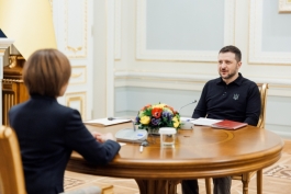 Майя Санду в Киеве: «Вместе с Украиной мы сильнее и готовы защитить наших граждан от российского шантажа»