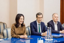 Președinta Maia Sandu a avut o întrevedere cu ministra de externe a Germaniei, Annalena Baerbock