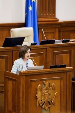 Президент Майя Санду на первом заседании нового Парламента: «Давайте работать вместе – с верой – чтобы Молдова стала домом мира и надежды для всех своих граждан»