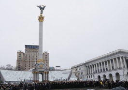 President Nicolae Timofti participates in March of Dignity in Kiev