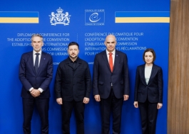 Президент Майя Санду на Дипломатической конференции по созданию Международной комиссии по рассмотрению претензий для Украины: «Если агрессия не будет наказана, растет риск новых войн»