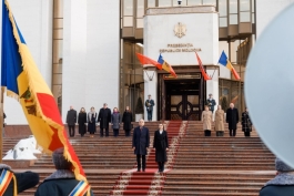 Президент Республики Молдова Майя Санду приняла в Кишиневе Президента Республики Албания Байрама Бегая