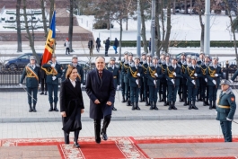 Президент Республики Молдова Майя Санду приняла в Кишиневе Президента Республики Албания Байрама Бегая