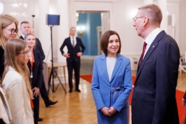 Președinta Maia Sandu, la Riga: ,,Letonia știe ce înseamnă să îți recâștigi libertatea. De aceea vocea ei contează”