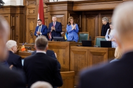 Președinta Maia Sandu, la Riga: ,,Letonia știe ce înseamnă să îți recâștigi libertatea. De aceea vocea ei contează”
