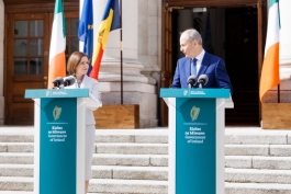 Șefa statului, în cadrul vizitei oficiale la Dublin: Transformarea Irlandei după aderarea la UE, model pentru viitorul european al Moldovei