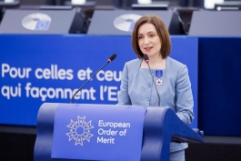 President Maia Sandu’s speech at the European Parliament on the occasion of receiving the European Order of Merit
