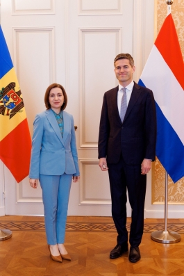 Președinta Maia Sandu, în vizită de lucru în Țările de Jos: aprofundarea parteneriatului bilateral și sprijin pentru aderarea la UE