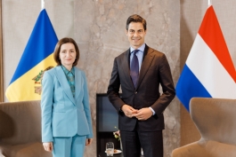 Președinta Maia Sandu, în vizită de lucru în Țările de Jos: aprofundarea parteneriatului bilateral și sprijin pentru aderarea la UE