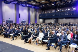 Maia Sandu, mesaj pentru investitorii europeni: „Când investiți în Moldova, investiți într-o țară al cărei viitor este ancorat în Europa"