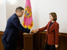 Președinta Maia Sandu a avut o întrevedere cu noul Șef al Misiunii OSCE în Republica Moldova