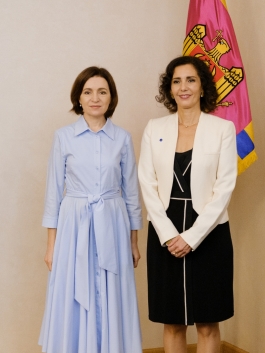 Parcursul european și reziliența Moldovei, în centrul întrevederii Președintei Maia Sandu cu comisara europeană Hadja Lahbib