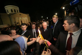 Moldovan president attends Easter mass