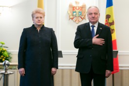 Președintele Republicii Lituania, Dalia Grybauskaitė, a întreprins o vizită oficială în Republica Moldova