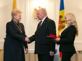 Președintele Republicii Lituania, Dalia Grybauskaitė, a întreprins o vizită oficială în Republica Moldova