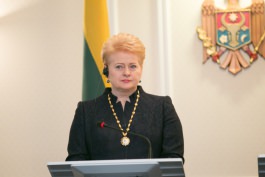 Președintele Republicii Lituania, Dalia Grybauskaitė, a întreprins o vizită oficială în Republica Moldova