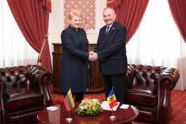 Președintele Republicii Lituania, Dalia Grybauskaitė, a întreprins o vizită oficială în Republica Moldova