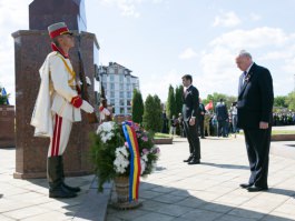 Президент Республики Молдова Николае Тимофти принял сегодня участие в  мероприятиях, посвященных 70-летию окончания Второй мировой войны