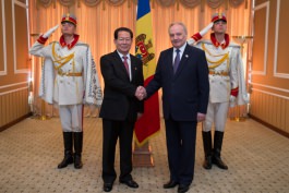 President Nicolae Timofti received accreditation letters from three ambassadors