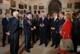 Президент Николае Тимофти принял участие в церемонии открытия Сорокской крепости и Европейского городка в городе Сорока