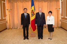 Președintele Timofti l-a primit pe ambasadorul Republicii Populare Chineze în Republica Moldova, Tong Mingtao