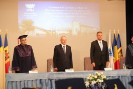 Președintele Timofti a primit titlul de Doctor Honoris Causa